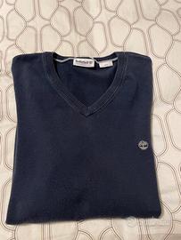 Maglioncino uomo Timberland in cotone blu