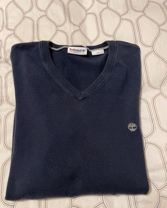 Maglioncino uomo Timberland in cotone blu