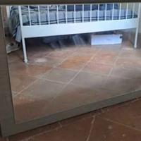 Specchio con cornice in legno rovere chiaro