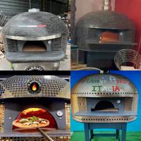 FORNO PIZZA  LEGNA O GAS CON BRUCIATORE DRAGO