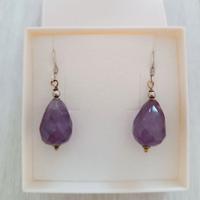 Orecchini ametista e argento