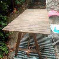 tavolo legno giardino terrazzo