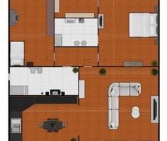 Nuovo trivano al piano terra con 2 posti auto