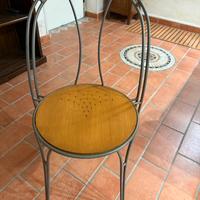 Set di sedie legno e ferro di designe