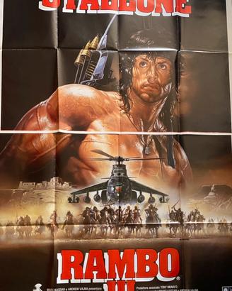 Manifesto rambo III stallone