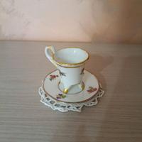 Vecchio set tazzina con piattino ceramica Limoges