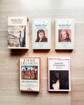 Lotto 3 libri Capolavori Letteratura Italiana