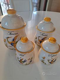 4 ceramiche dipinte 