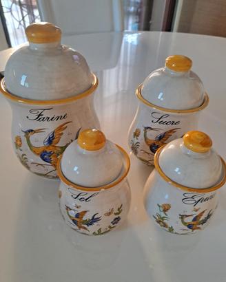 4 ceramiche dipinte 