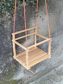 Altalena in legno, 1-3 anni