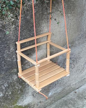 Altalena in legno, 1-3 anni