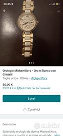 Orologio Michael Kors - Oro e Bianco con Cristalli