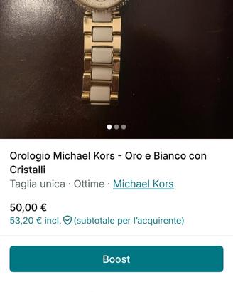 Orologio Michael Kors - Oro e Bianco con Cristalli