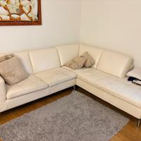 DIVANO IN PELLE COLOR CREMA