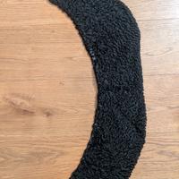 Collo in pelliccia di persiano nero