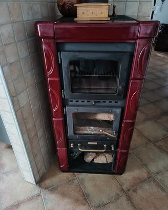 stufa a legna + forno a legna 