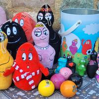 Set Barbapapà (peluche + personaggi + palline ecc)