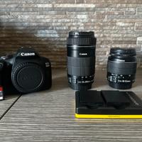 CANON EOS 2000D + EFS 18-55 mm + EFS 55-250 mm