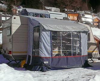 veranda roulotte invernale, reimo cortina