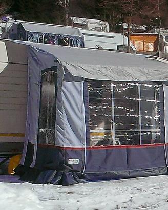 veranda roulotte invernale, reimo cortina