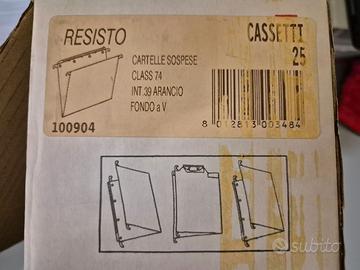 25 Cartelle sospese Class 74 - Int 39 Arancio