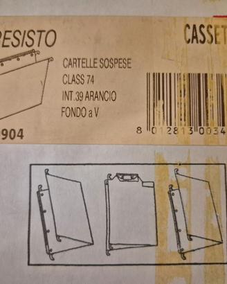 25 Cartelle sospese Class 74 - Int 39 Arancio