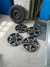 Gomme complete di cerchi e calotte citroen c3