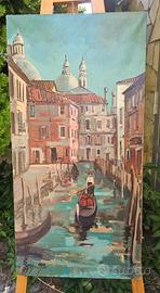 Quadro olio su tela "scorcio di Chioggia"