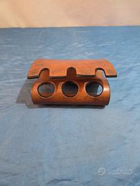 PORTAPIPE IN CUOIO 3 POSTI