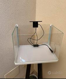 Acquario 20L + 8L + Clip Led Bianco