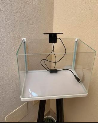 Acquario 20L + 8L + Clip Led Bianco