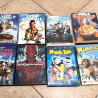 8 Dvd BIMBI:SPIDERMAN,ERA GLACIALE, MADAGASCAR ECC