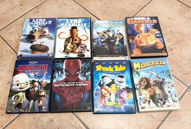 8 Dvd BIMBI:SPIDERMAN,ERA GLACIALE, MADAGASCAR ECC