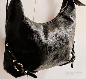 Borsa da donna Vera pelle, nera firmata Melluso.