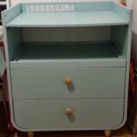 Fasciatoio Ikea con cassetti e ripiano estraibile