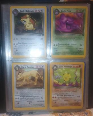 Lotto carte Pokémon Vintage lotto dark Muk,Persian