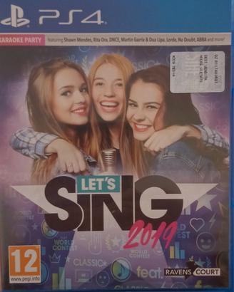 Let’s Sing 2019 PS4 Party originale con custodia