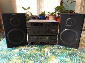 Stereo Sony dolby surround 2 Casse hi fi vintage