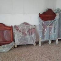 Letto matrimoniale in noce