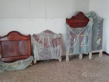 Letto matrimoniale in noce