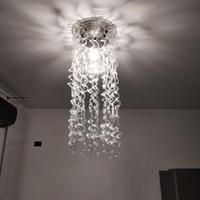 Lampadario vetro soffiato, Art déco 