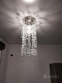 Lampadario vetro soffiato, Art déco 