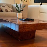 tavolino in radica di noce