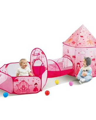 Tenda da Gioco per Bambini con Tunnel Neonati