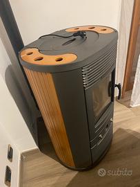 Stufa pellet edilkamin iris arancione