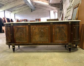 Mobile da sala in stile impero con top in marmo