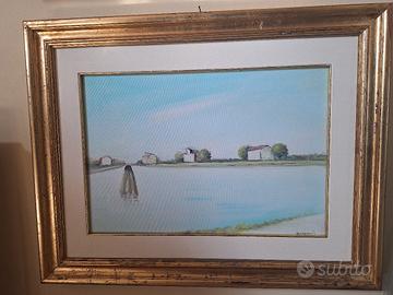 olio  BERGAMINI  ALDO  35 x 50  su tela