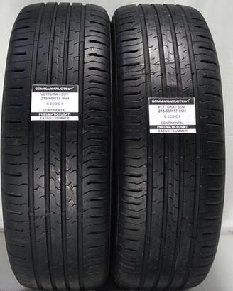 2 PNEUMATICI USATI 215/60R17 96H ECO C 5 CONTINETA