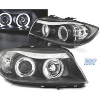 FARI BMW E90 E91 05-08 ANGEL EYES CCFL FONDO NERO
