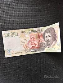 Banconote da 100000 lire originali